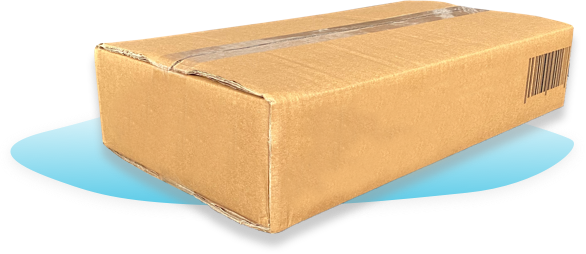 an image of a brown box from the imported side of the company