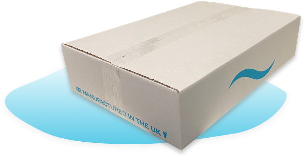 an image of a white box from the manufactured side of the company